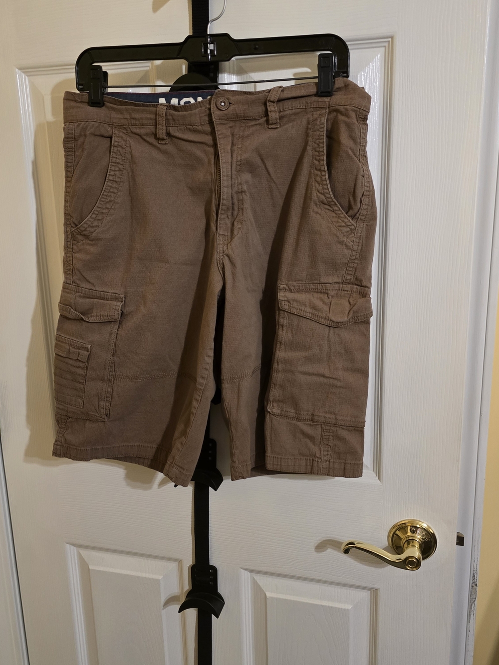 Casual Brown Cargo Bermuda Shorts for Women